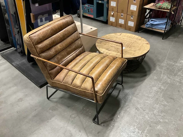 Fauteuil met bijzettafel (2x) - afbeelding 1 van  3