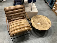Fauteuil met bijzettafel (2x) - afbeelding 2 van  3