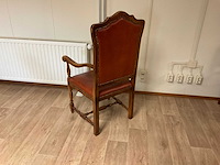 Fauteuil met rood leder - afbeelding 2 van  3