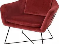 Fauteuil riverdale, ridge, bordeauxrood - afbeelding 1 van  5