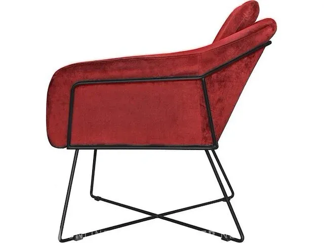 Fauteuil riverdale, ridge, bordeauxrood - afbeelding 2 van  5