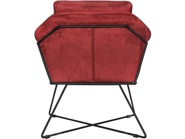 Fauteuil riverdale, ridge, bordeauxrood - afbeelding 3 van  5