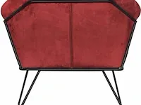 Fauteuil riverdale, ridge, bordeauxrood - afbeelding 3 van  5
