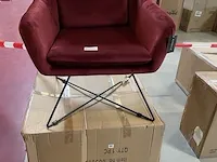 Fauteuil riverdale, ridge, bordeauxrood - afbeelding 5 van  5