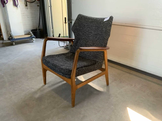 Fauteuil stof/hout - afbeelding 3 van  5