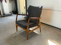 Fauteuil stof/hout - afbeelding 3 van  5