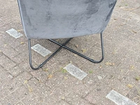 Fauteuil velvet, zazuhome, grijs / chroom - afbeelding 3 van  6