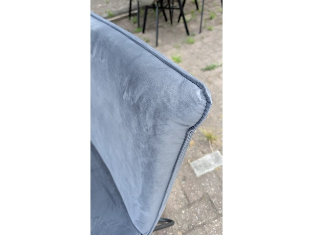 Fauteuil velvet, zazuhome, grijs / chroom - afbeelding 4 van  6