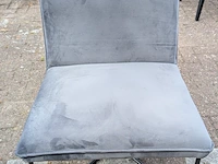 Fauteuil velvet, zazuhome, grijs / chroom - afbeelding 5 van  6