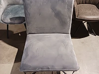 Fauteuil velvet, zazuhome, grijs / chroom - afbeelding 6 van  6