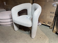 Fauteuil, zand boucle, design - afbeelding 1 van  4