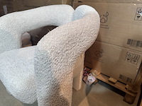 Fauteuil, zand boucle, design - afbeelding 4 van  4