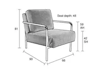 Fauteuil zuiver, antraciet, 2023 - afbeelding 5 van  5