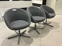 Fauteuil/kuipstoel (3x) - afbeelding 1 van  6