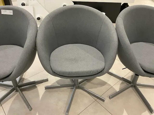 Fauteuil/kuipstoel (3x) - afbeelding 3 van  6