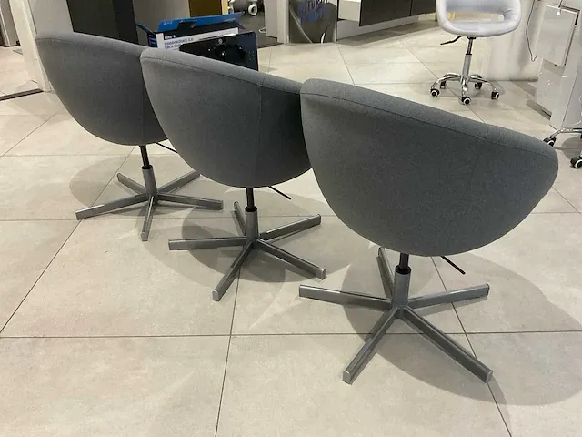 Fauteuil/kuipstoel (3x) - afbeelding 5 van  6