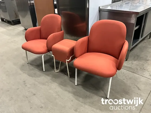 Fauteuils met poef - afbeelding 1 van  4