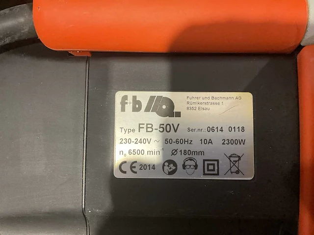 F+b fb-50 sleuvenfreesmachine - afbeelding 4 van  4