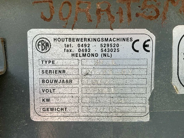 Fbm 85l tafelcirkelzaagmachine - afbeelding 6 van  6