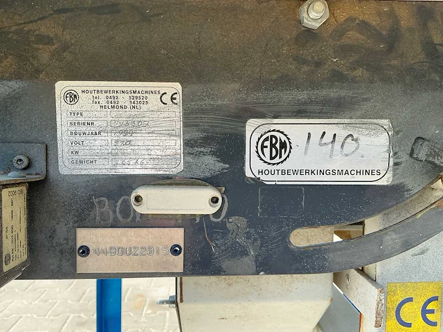 Fbm 85l tafelcirkelzaagmachine - afbeelding 5 van  6