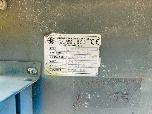 Fbm 85l tafelcirkelzaagmachine - afbeelding 6 van  6