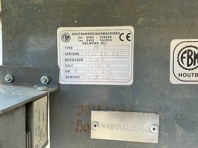 Fbm 85l tafelcirkelzaagmachine - afbeelding 7 van  7