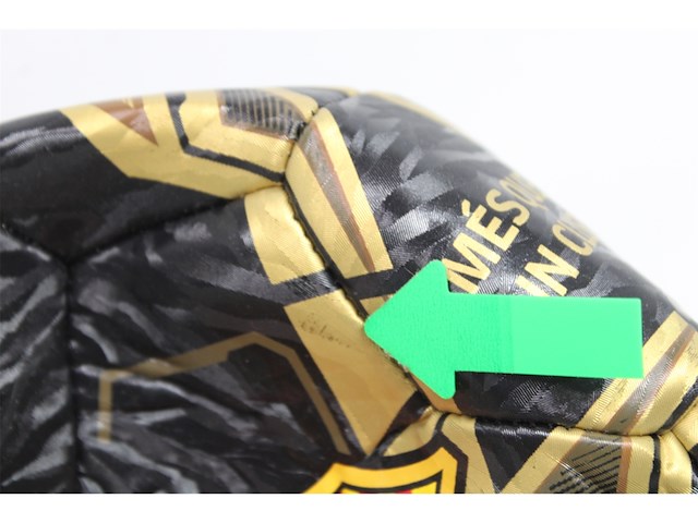 Fc barcelona voetbal lightning black/gold 22cm - afbeelding 2 van  2