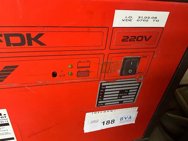 Fdk 36/40dk lader 36v 40a 230v - afbeelding 4 van  5