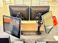 Fec - 2 pos monitorhouders met vier schermen