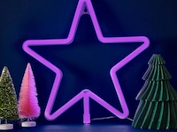 Feestelijke ster paars - afbeelding 2 van  3