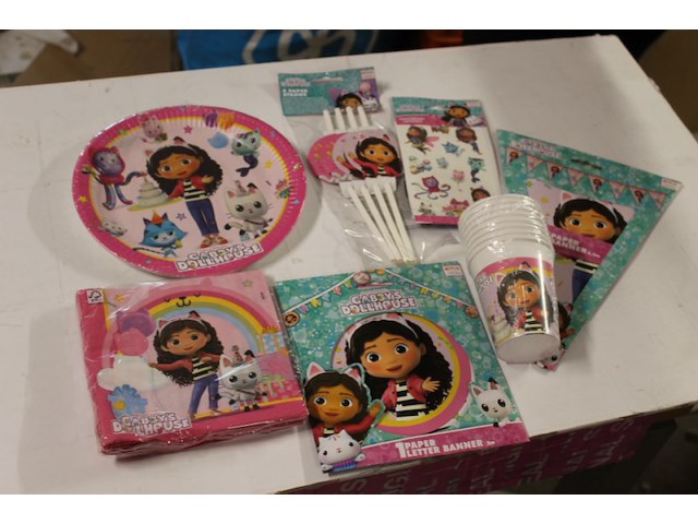 Feestset gaby's dollhouse - afbeelding 1 van  7