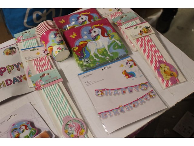 Feestset paarden/unicorn 1x - afbeelding 7 van  7