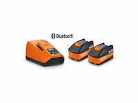 Fein 18v 2x reserve accu 6.0 ah + lader startset - afbeelding 1 van  3