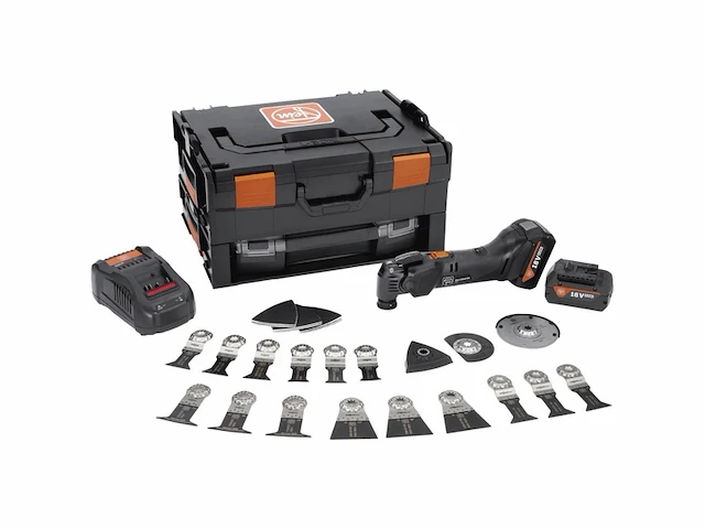 Fein multimaster amm 500 plus black edition 4,0 ah, set 30 accessoires voor doorslijpen/slijpen - afbeelding 1 van  3