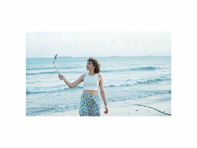 Feiyutech vb4 smartphone gimbal stabilizer, opvouwbaar, telescopische selfie stick wit - afbeelding 2 van  2
