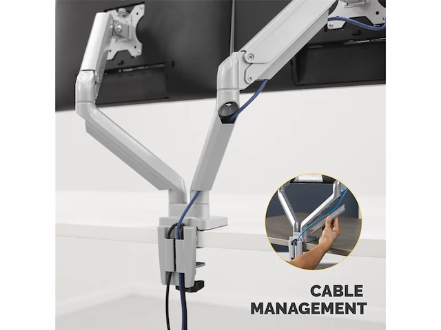 Fellowes flat screentafelbeugel 81,3 cm (32 ) klem / bout zilver - afbeelding 2 van  4
