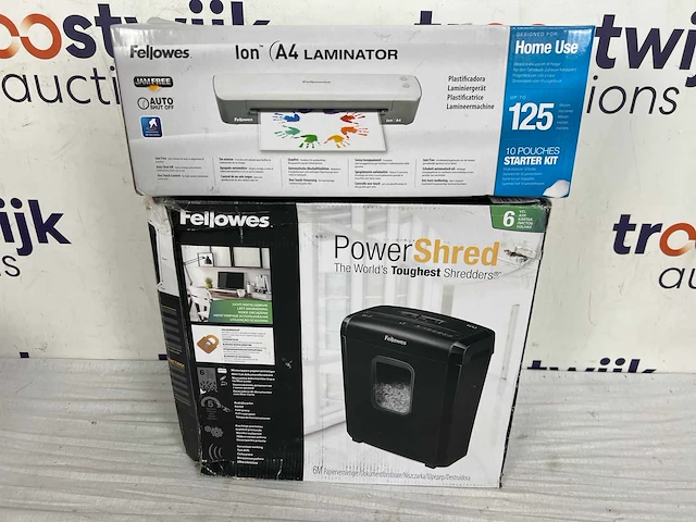 Fellowes lamineermachine | 6m papiervernietiger - afbeelding 2 van  2