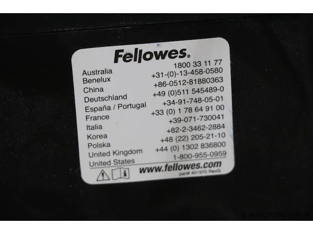 Fellowes papiervernietiger - afbeelding 5 van  5