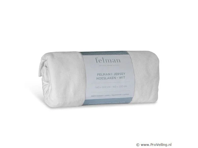Felman - hoeslaken - 2 persoons - 140x200cm - 160x220cm - afbeelding 1 van  2
