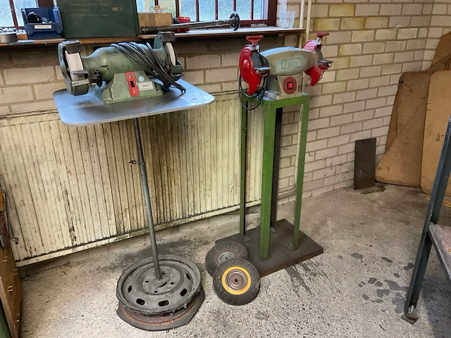 Femi werkbankslijpmachine (2x) - afbeelding 1 van  6