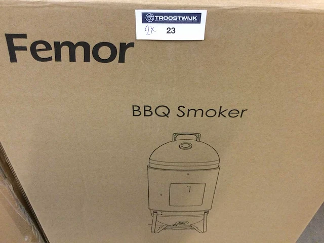 Femor - 18 inch - barbecue smoker (2x) - afbeelding 2 van  4
