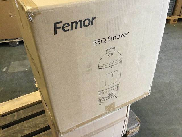 Femor - houtskool bbq smoker - afbeelding 3 van  3