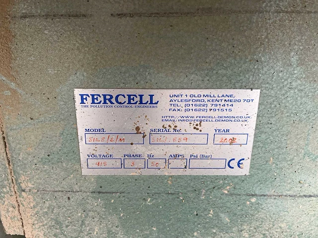 Fercell - 2002 - sil5 8/m - filterafzuiginstallatie - afbeelding 11 van  11