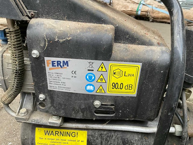 Ferm air250/crm1031 luchtcompressor (2x) - afbeelding 7 van  7