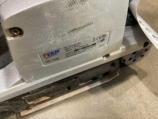 Ferm fbs1200 bandschuurmachine - afbeelding 3 van  3