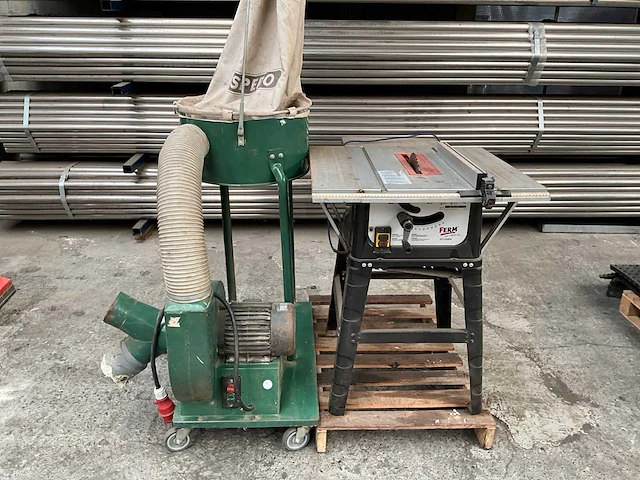 Ferm fzt-250en afkortcirkelzaagmachine met spero s10-2042 afzuiging - afbeelding 3 van  10