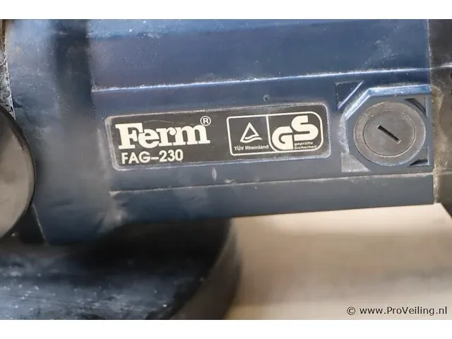 Ferm haakse slijper, elektrisch type fag-230 - afbeelding 2 van  3