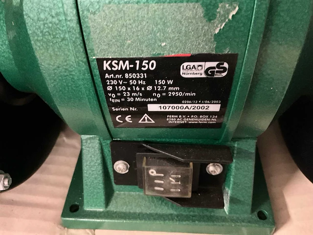 Ferm ksm-150 dubbelsteens slijpmachine (3x) - afbeelding 3 van  4