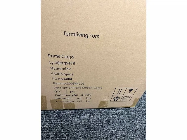 Ferm living pond - spiegel organisch large - afbeelding 7 van  8