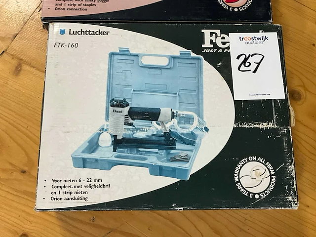 Ferm pneumatische tacker (2x) - afbeelding 2 van  3